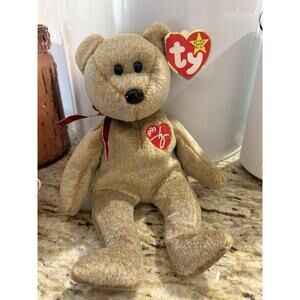 Ty Beanie Baby “Signature Bear” 1999 MULTIPLE ERRORS, Retired Vintage NOS